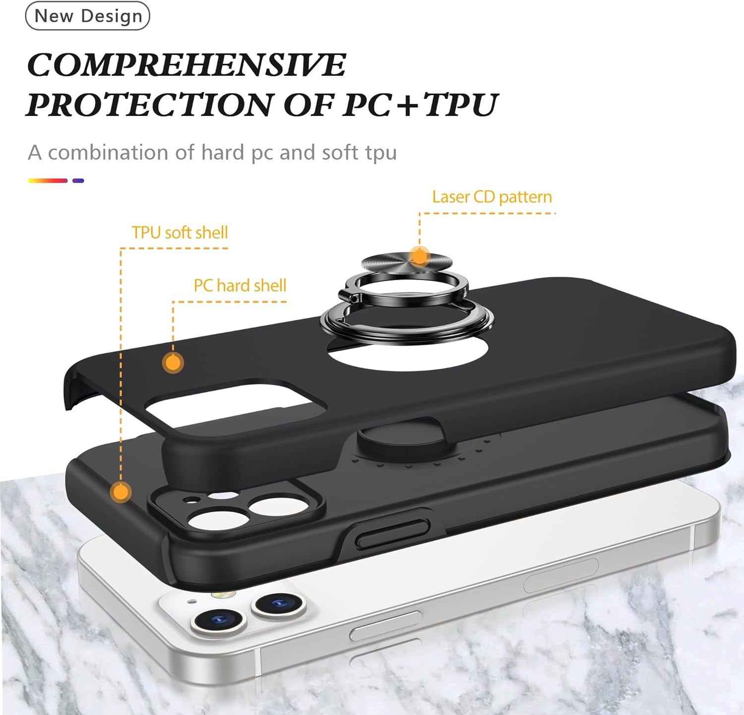 Coque hybride magnétique invisible pour iPhone 12 Mini Coque hybride magnétique invisible pour iPhone 12 Mini